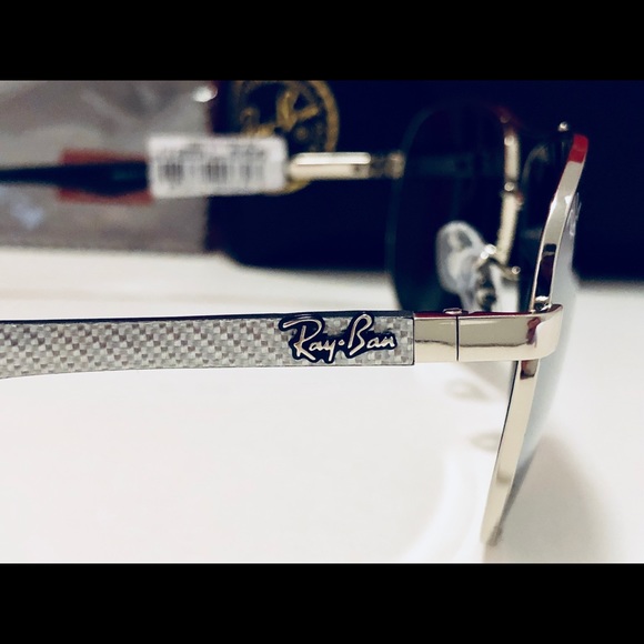 Ray-Ban Aviator Sunglasses Silver Grey Mirror 61mm - Picture 2 of 8